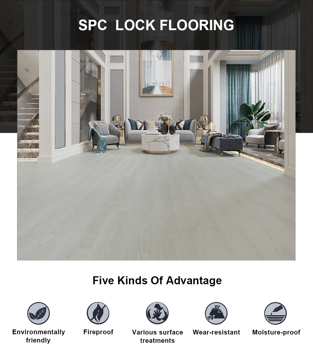 Free Installation Guide 15-Year Warranty Tile Spc Vinyl Plank Flooring