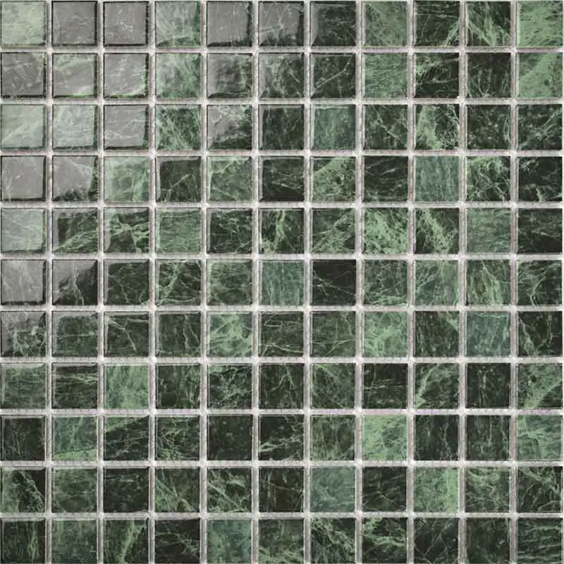 Green Color Mosaic Ceramic Swimming Pool Glass Mosaic Tile Ik25972/25973/25975/48972/48973