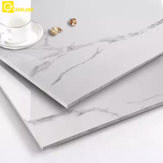 Piastrella per rivestimento del bagno con pavimento in ceramica porcellanato marmo vetrificato lucido Foshan