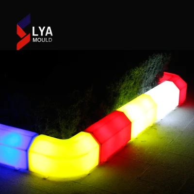 Colori illuminanti a LED per cordoli stradali in plastica